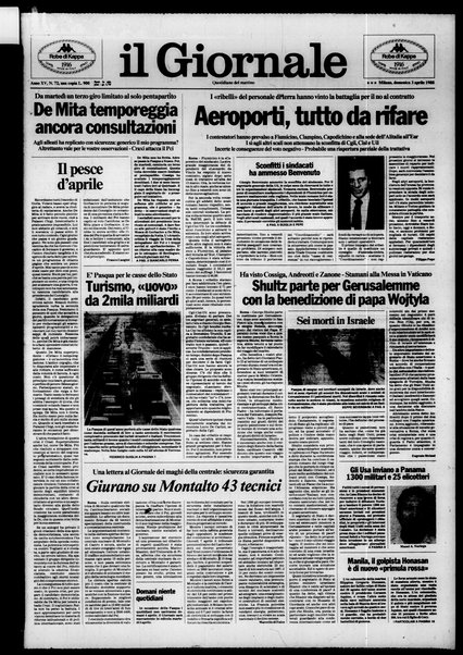 Il giornale : quotidiano del mattino